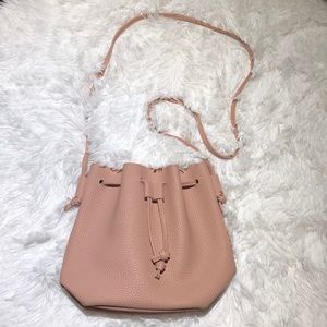 Small Blush Pink Bucket Bag